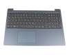 5CB0R16738 Lenovo clavier incl. topcase DE (allemand) gris/bleu