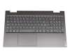 5CB0U43807 original Lenovo clavier incl. topcase CH (suisse) gris/gris avec rétro-éclairage