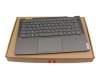 5CB0U43958 original Lenovo clavier incl. topcase FR (français) gris/gris avec rétro-éclairage
