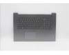 Lenovo 5CB1B97483 C-Cover with keyboard,USA English,Arctic Grey,Non_Backlight,Fingerprint