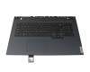 5CB1C19229 original Lenovo clavier incl. topcase US (anglais) noir/bleu avec rétro-éclairage