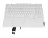 5CB1C74876 original Lenovo clavier incl. topcase DE (allemand) blanc/blanc avec rétro-éclairage