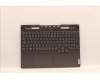 Lenovo 5CB1J32284 C-Cover with keyboard,Belgian,Storm Grey,White Backlight