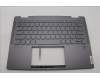 Lenovo 5CB1N97614 C-Cover with keyboard, Hebrew, Storm Grey, Fingerprint, US
