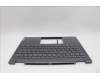 Lenovo 5CB1N97633 C-Cover with keyboard, Belgian, Storm Grey, FingerPrint, UK