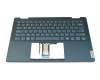 5CB1P00299 original Lenovo clavier incl. topcase UK (anglais) bleu/bleu avec rétro-éclairage