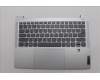 Lenovo 5CB1P43472 C-Cover with keyboard, Greek, Cloud Grey, Backlight, FingerPrint