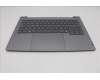 Lenovo 5CB1R08706 C-Cover with keyboard, Spanish, Arctic Grey, Backlight, H-series, UK