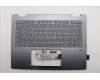 Lenovo 5CB1R61229 C-Cover with keyboard, German, Luna Grey, FingerPrint, Puresight Logo