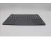Lenovo 5CB1R61658 C-Cover with keyboard, Nordic, Luna Grey, Puresight Logo, Screw, UK