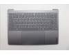 Lenovo 5CB1R61679 C-Cover with keyboard, German, Luna Grey, Non-Puresight Logo, Screw, UK