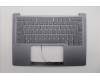 Lenovo 5CB1R71055 C-Cover with keyboard, English, Luna Grey, US