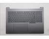 Lenovo 5CB1R91607 C-Cover with keyboard, UK English, Luna Grey, DIS, UK