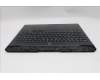 Lenovo 5CB1S87241 C-Cover with keyboard, French, Eclipse Black, White Backlight, US