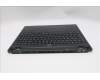 Lenovo 5CB1S89925 C-Cover with keyboard, Spanish, Eclipse Black, White Backlight, Anodizing Sandblasting, UK