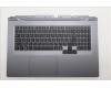 Lenovo 5CB1S90434 C-Cover with keyboard, Czech Slovakian, Luna Grey, RGB Backlight, UK