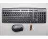 Lenovo 5KM0U88203 Keyboard_Mouse, Wireless, Arabic, Luna Grey
