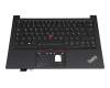 5M10Z27336 original Lenovo clavier incl. topcase DE (allemand) noir/noir avec rétro-éclairage et mouse stick avec interrupteur marche/arrêt