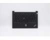 Lenovo 5M10Z27369 C-Cover with keyboard, French, Black, Backlight, Fingerprint, US