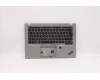 Lenovo 5M10Z41566 C-Cover with keyboard,Bulgarian,Silver,Backlight,FingerPrint