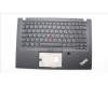 Lenovo 5M10Z54281 C-Cover with keyboard, Portuguese, Black, Backlight, Fingerprint, UK