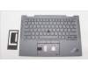 Lenovo 5M11H62478 C-Cover with keyboard, Russian, Grey, Backlight, FingerPrint, WWAN, US