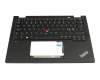 5M11L64263 original Lenovo clavier incl. topcase ND (nordique) noir/noir avec rétro-éclairage et mouse stick