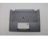 Lenovo 5M11L64332 C-Cover with keyboard, Greek, Grey, Backlight, US