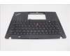 Lenovo 5M11N89393 C-Cover with keyboard, Brazil Portuguese, Black, Backlight, UK