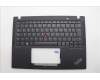 Lenovo 5M11N89447 C-Cover with keyboard, Spanish LA, Black, Backlight, UK