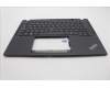 Lenovo 5M11N89447 C-Cover with keyboard, Spanish LA, Black, Backlight, UK