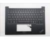 Lenovo 5M11N93332 C-Cover with keyboard, US English Euro, Black, US
