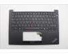 Lenovo 5M11N94111 C-Cover with keyboard, Icelandic, Black, UK