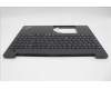 Lenovo 5M11N96631 C-Cover with keyboard, Belgian, Black, Backlight, UK