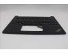 Lenovo 5M11P00035 C-Cover with keyboard, Icelandic, Black, UK