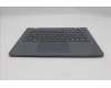 Lenovo 5M11Q55284 C-Cover with keyboard, German, Luna Grey, Non-Backlight, World Face Camera, UK