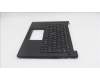 Lenovo 5M11Q60616 C-Cover with keyboard, German, Black, Backlight, UK