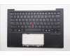 Lenovo 5M11S09549 C-Cover with keyboard, US English Euro, Black, Backlight, US