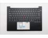Lenovo 5M11S26753 C-Cover with keyboard, Danish, Black, UK