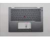 Lenovo 5M11S29920 C-Cover with keyboard, Hebrew, Luna Grey, Backlight, Heat Staking, US