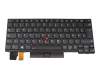 5N20V43048 original Lenovo clavier DE (allemand) noir/noir avec rétro-éclairage et mouse stick