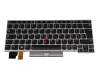 5N20V43627 original Lenovo clavier DE (allemand) noir/argent avec rétro-éclairage et mouse stick