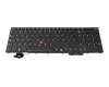 5N21Q49721 original Lenovo clavier BE (belge) noir/noir avec rétro-éclairage et mouse stick