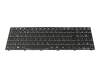 6-23-RPC50-010 Medion clavier DE (allemand) moir/blanc/noir abattue avec rétro-éclairage RGB