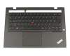 60.4LY10.006 original Lenovo clavier incl. topcase DE (allemand) noir/noir avec rétro-éclairage et mouse stick