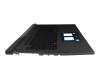6037B0232413 original IEC clavier incl. topcase DE (allemand) noir/noir avec rétro-éclairage (RGB Per-Key)