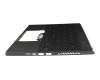 6037B0236213 original IEC clavier incl. topcase DE (allemand) noir/noir avec rétro-éclairage
