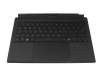 6037B0303213 original IEC clavier incl. topcase DE (allemand) noir/noir avec rétro-éclairage RGB