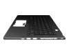 6053B1888201 original Asus clavier incl. topcase DE (allemand) noir/gris avec rétro-éclairage