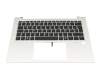6054B2588401 original HP clavier incl. topcase DE (allemand) noir/argent avec rétro-éclairage